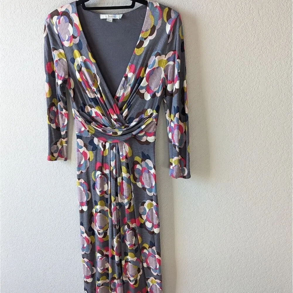 boden grey dress BODEN Metallic Pleated Maxi Dress